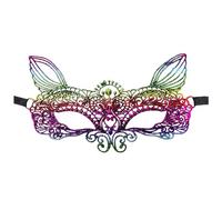Generisch Carnival Masquerade Mask for Costume Parties Decorations at Festivals Events (Black, One Size)