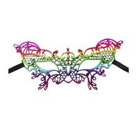 Generisch Carnival Masquerade Mask for Costume Parties Decorations at Festivals Events (Purple, One Size)