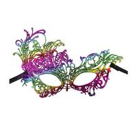 Generisch Carnival Masquerade Mask for Costume Parties Decorations at Festivals Events (White, One Size)