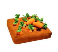 Generisch Carrot Farm Dog Toy - 12 Squeaky Carrots | Interactive Carrot Farm Dog Toy, Dog Carrot Plush Toy with 12 Carrots, Interactive Hide-and-Seek Feeding Mat for Dogs