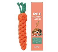 Generisch Carrot Toy for Dogs, Cat Tooth Toy, Soothing Teether, Cleaning Rope, Interactive Enrichment for Boredom , Indoor, Outdoor, Outdoor