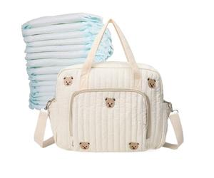 Generisch Carry Bag Large Capacity Portable Storage Bag - Changing Bag for Travel and On the Go - for Wet Wipes Clothes Milk Bottle Travel Birth Nursery Parents