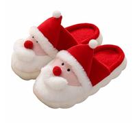 Generisch Cartoon Croissant Slippers for Men and Women, Fluffy Cute Slippers for Women, Cosy Soft Sole, Warm, Non-Slip Mules, Slides for Indoor Use, 04 White, 10 UK