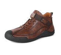 Generisch Casual Chukka Boots for Men Outdoor Ankle Boots with Durable Construction Comfortable Everyday Shoe for Fashion Conscious Leisure Activities, brown, 9 UK
