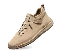 Generisch Casual Hiking Shoes for the Hand, Flexible, Soft Sole, Comfortable, Flat Slippers for Everyday Weight, Breathable Design, khaki, 6 UK