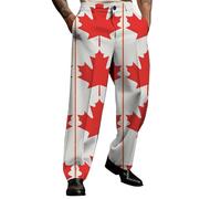 Generisch Casual men's trousers as an everyday companion with classic fit, timeless design for a variety of occasions in every season, red, L