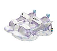 Generisch Casual outdoor sandals with hollow design, ideal for everyday wear, summer activities, comfortable to wear, for boys from 4 to 12 years, purple, 2.5 UK