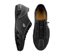 Generisch Casual Riding Boots for Men Comfortable and Stylish Motorcycle Boots with Extra Grip, black, 6 UK