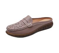 Generisch Casual shoes, women's trainers, low shoes, winter women's shoes, plain non-slip platform, soft sole, slippers, mules, comfortable slip-on lightweight walking shoes, Wine Red, 4 UK