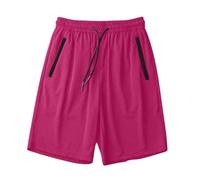 Generisch Casual Summer Shorts for Women Lightweight Mid Waist with Pockets Everyday Sports Running Holiday Climbing Comfortable Stretchy Breathable Snowboard Pants Women, Hot Pink, 5XL