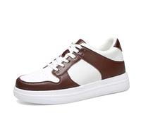Generisch Casual White Trainers with Thick Insole for Comfort Style - Perfect for Anyone as a Men's Casual Shoe, brown, 7 UK