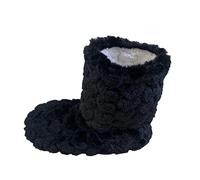 Generisch CasWinter Floor Socks for Couples, Adults, Thickened Indoor Dance, High Tubular Bottom Boots, Early Education, Parents Winter Shoes for Women, black, 10 UK