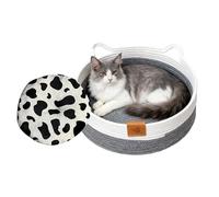 Generisch Cat Basket Bed, Washable Nest with Mat - Cute Kitten Bed and Cat Basket | For Kittens Small Dogs Toys Bedroom Living Room Dorm All Seasons