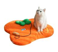 Generisch Cat Bed Mat, Orange Floor Blanket for Small Dogs, Washable Mat for Rest, for Home, Living Room, Kitchen, Home, Daily Rest, Indoor Relaxation