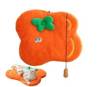 Generisch Cat Bed Mat - Orange Floor Mat | Washable Cat Box Sleeping Basket | For Relaxation in the Home, Living Room, Kitchen, Home, Daily and Night Recreation