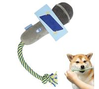 Generisch Cat Biting Toy - Cat Toy Microphone Plush with Bell, Pet Supplies for Scratching Exercises Mental Stimulation Game Hunting Simulation Home Living Room On the Go Indoor Outdoor