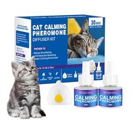 Generisch Cat Calming Diffuser - 15 x 10.5 x 5.5 cm Reduce Scratching Diffuser, 60-Day Plug In Calming Relieve Stress Refill Mobile Phone to Use for Reduce Fighting Scratching Fits All Cats