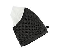 Generisch Cat Care Muzzle Breathable Mesh Fabric with Transparent Protection Adjustable Lick Head Protection for Claw Cutting, Bathing Aid Universal Use (Black, A)