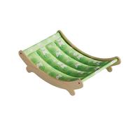 Generisch Cat Chair, Cooling Washable Cat Hammock, Sturdy PVC Board Construction, Indoor Outdoor Travel Use, Bedroom Living Room Balcony, 19.29x12.4x5.12 Inches, Green, Blue, 1 Piece