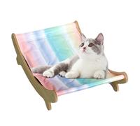 Generisch Cat Chair - Refreshing Cabin Bed Hammock for Kittens, Wooden Cat Chair, Cooling Cat Bed, Pet Bugs - Wooden Kitten