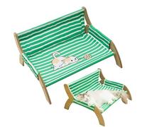 Generisch Cat Chair | Soothing, Breathable, with Striped Pattern and Lightweight | Kitten Hammock Bed, Sleeping, Apartment, Multi-Cat Household, Indoor, Outdoor