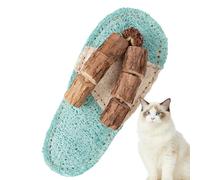 Generisch Cat Chew Toy, Teeth Cleaning Cat Mint, Loofah, Slipper-Shaped Teeth Cleaning Toy - For Puppies and Kittens, Interactive Pet Game for Indoors, Home and On the Go