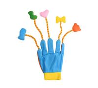 Generisch Cat Fishing Plush Glove with Kitten and Built-in Bell, Interactive Plush Toy for Home Cats, for Movement, Game, Bonding, Strength, Grooming, Furniture and Carpet