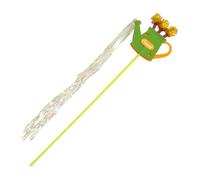 Generisch Cat Fishing Rod Colourful Ribbon Fishing Rod with Feathers for Playing Seduction - Interactive Game with Long Tassels and String for Cats All Breeds in the House