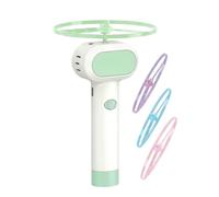 Generisch Cat flying disc toy, 4 light propellers, rechargeable spinner, interactive cat toy, for use in the home, garden, yard or on the