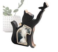 Generisch Cat Hair Keepsake, Wooden Cat Shaped Ashes Storage Box, Decorative Holder on Your Teeth Nails Bones, Puppy Kitten Dog Memorial, Ideal for Animal Lovers, Birthday, Friends, Living Room, Desk