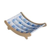 Generisch Cat Hammock Scratch-Resistant Wooden Lounger Washable Rest Zone