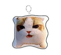 Generisch Cat Key Chain, Funny Animal Key Chain with Sound, Adorable Backpack Keyring for Teenagers, Men, Women, Girls and Children, Reversal Of The Cat, Siehe Beschreibung