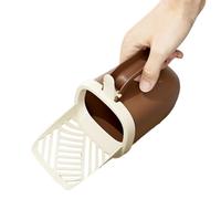 Generisch Cat Litter Scoop Holder, Cat Litter Scoop with Holder, Simple Cat Scoop Holder, Portable Throwing Scoop with Clip and Waste Box for Kitten Poop Sifting