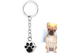 Generisch Cat Paw Keyring | Stainless Steel Opening Memorial Jewellery, Pet Ash Keepsake, For Keys Work Offices Social Situations Daily Holiday Bed Side Dorm Home