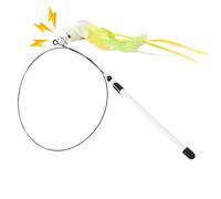Generisch Cat Play Fishing Rod - 80 cm Realistic Interactive Game | Interactive Cat Fishing Rod for Movement Home Daily Enrichment Binding Indoor Playtime Relaxation Routine Kitten