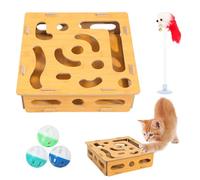 Generisch Cat Puzzle Box, Mental Stimulation for Kittens - Play Rod for Exercise and Energy Reduction, Daily Play in the Living Room, Bedroom for Professionals and