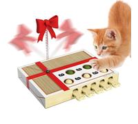 Generisch Cat Puzzle Toy, Interactive Scratching Board with Bouncy Balls, Cat Thinking Game Gift, for Household and Outdoor Christmas and Birthday as a Movement Toy