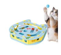 Generisch Cat Puzzles with Bell Balls and Teaser, Cat Thinking Toy for Alone Time After Eating, Behavior Training in the Home, Play Area, Living Room