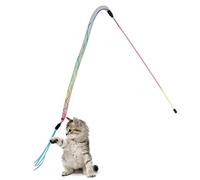 Generisch Cat Stick, Cat Baguette Toy - Interactive Toy for Kittens with Bells, Cat Fishing Iron, Cat Rod for Cat, Cat Toy for Cats for Outdoor and Indoor Exercise