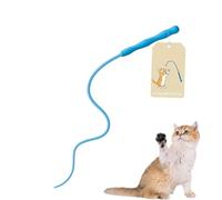 Generisch Cat Teaser - Funny Soft Waterproof Silicone Kitten Game | Silicone Teaser Stick - Training Hunting Game Against Boredom Mental Promotion Scratch Protection Indoor