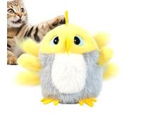 Generisch Cat Toy as a Fluttering Bird, USB Rechargeable Interactive Accessories for Kittens, Realistic Bird with Chirping Sounds, for Home, Living Room and on the Go