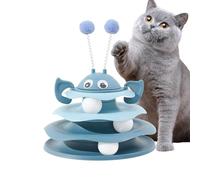 Generisch Cat Toy for the Home, 3-Level Turntable with Balls, Interactive Kitten Toys for House Cats, Enrichment and Mental and Physical Stimulation Movement