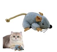 Generisch Cat Toy Plush Mouse | Interactive Game with Moving Tail - Cute Cat Toys - For Everyday Use in the Garden At Home Indoor Outdoor Birthday Holiday