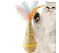 Generisch Cat Toy | Self-Rising Wooden Game | Wobble Game for Cats | For Game, Exercise, Entertainment, Licking, Beating, Small Animals, Christmas, Windowsill and