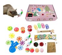 Generisch Cat Toy Set, Various Toys for Cats, Game for Scratching Needs, Boredom Relief and Hunting Instinct