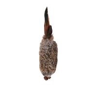 Generisch Cat Toy with Fruit Rabbit Tail Strips, Soft Washable, Ideal for Playing Indoor Cuddling to Strengthen the Bond Between Cats (Khaki, 23 cm)