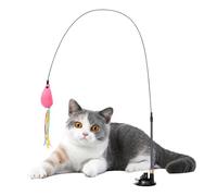 Generisch Cat Toy with Suction Cup - 70g Teaser | Interactive Cat Toy Stainless Steel with Suction Cup, Suitable for Play Area at Home, Living Room, Apartment, Corner, Alone