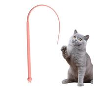 Generisch Cat Wand Toy, Cat Toy Wand - Silicone Tail Cat Teaser Wand | Safe and Fun Interactive Cat Toy for Home, Park, Garden and Outdoor