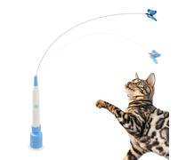 Generisch Cat Wand Toy, Electric Movement Toy, Kitten Toy with Suction Cup, for Cats, Kittens, Pets, Bedroom, Living Room, Home, Outdoor to Reduce Boredom