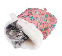 Generisch Cat Winter Sleeping Bag, Cosy Calming Cat Bed with Tail, Soft Pet Hideaway for Indoor Cats, Comfortable Snuggle Sack for Cats Under 17.6 lbs, Warm Sleeping Bag for Pets, Perfect for Relaxing